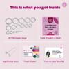 Vajraang Phimosis Stretching Rings Kit, Ring Removal Tool And User Manual | Includes 20 Graduated Rings | Fast Results | No-Side-Effects (With Phimosis Cream) view 2