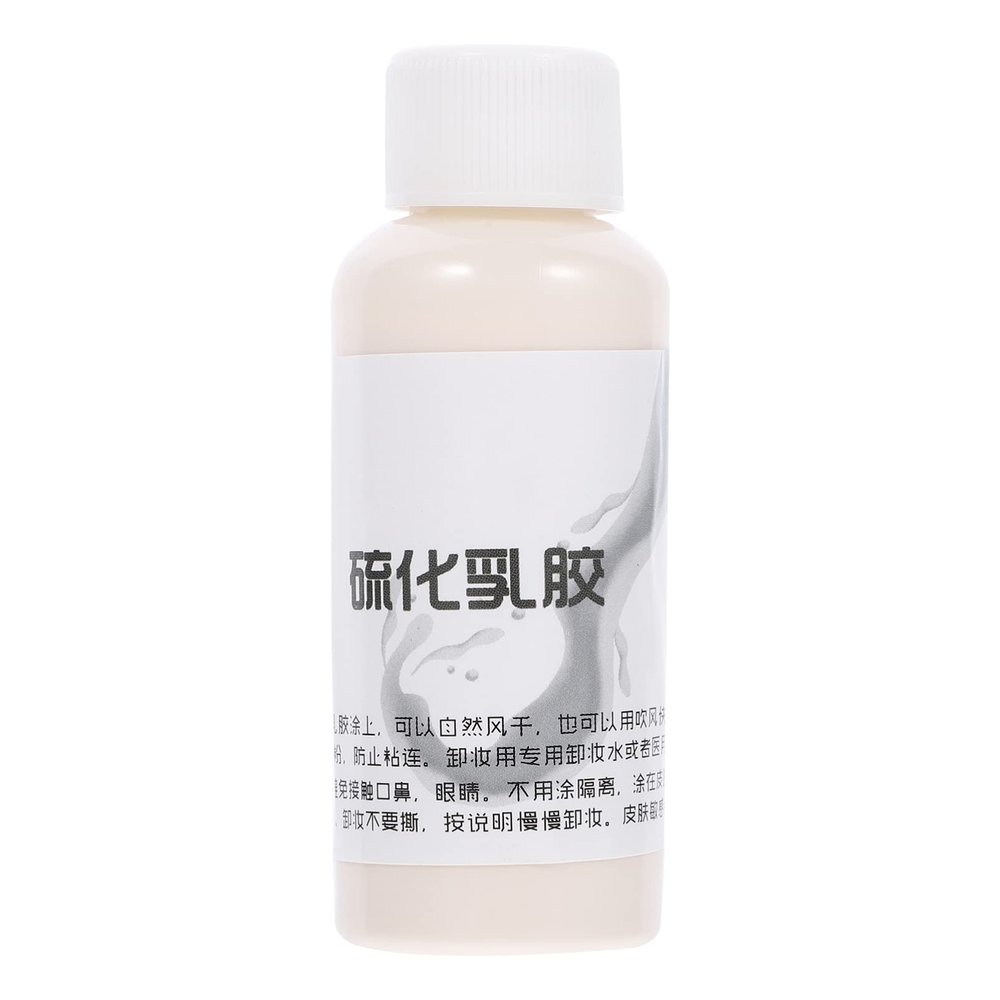 Healvian Halloween Cosplay Makeup Liquid Latex Latex Wrinkle Makeup Dark Flesh 1 Bottle No Remover Needed