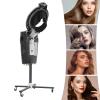 Salon Hair Steamer, Hair Steamer Salon Micro Mister Hair Scalp Treatment Dye Perm Professional O3 Ozone Micro Mist Hair Steamer, 4 Modes, 12 Light Colors Change (Black) view 2
