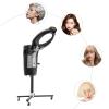 Salon Hair Steamer, Hair Steamer Salon Micro Mister Hair Scalp Treatment Dye Perm Professional O3 Ozone Micro Mist Hair Steamer, 4 Modes, 12 Light Colors Change (Black) view 3