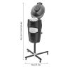 Salon Hair Steamer, Hair Steamer Salon Micro Mister Hair Scalp Treatment Dye Perm Professional O3 Ozone Micro Mist Hair Steamer, 4 Modes, 12 Light Colors Change (Black) view 4
