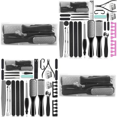 36 in 1 Pedicure Tools for Feet, (2 Pack) Foot Callus Remover Set for Foot Care