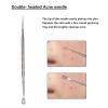 Acne Extractor Remover Tool, Blackhead Pimple Popper Tool Kit, 2 Pack Zit Removing for Nose Face Tools view 3