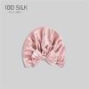 19Mm Silk Hat Women's French Bow Anti-Frizz Hair Care Breathable Home Shower Cap Black view 3