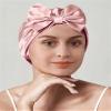 19Mm Silk Hat Women's French Bow Anti-Frizz Hair Care Breathable Home Shower Cap view 2
