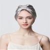 19mm Silk Thickened Hair Cap Summer Women's Solid Color Nightcap Anti-frizz Hair Care Home Shower Cap view 2