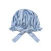 19MM Silk Adjustable Elastic Absorbent Shower Cap Shampoo Solid Color Adult Cap view 1