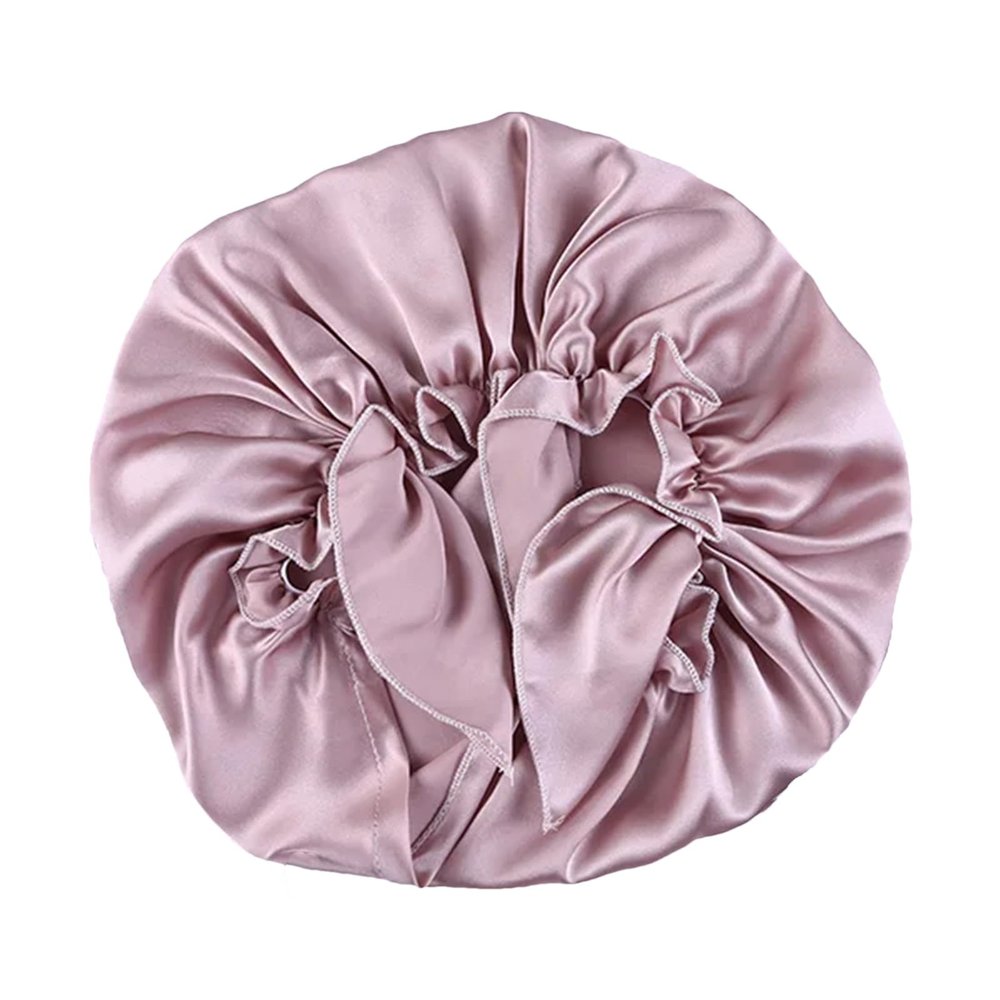 16 Momme Smooth Soft Hat Nighttime Sleeping Cap Women's Hair Tie Elastic Stay On Head