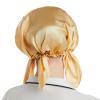 16 Momme Smooth Soft Hat Nighttime Sleeping Cap Women's Hair Tie Elastic Stay On Head view 4