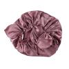 16 Momme Smooth Soft Hat Nighttime Sleeping Cap Women's Hair Tie Elastic Stay On Head Mauve view 1