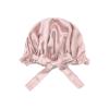 19MM Silk Adjustable Elastic Absorbent Shower Cap Shampoo Solid Color Adult Cap view 1