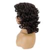 andromeda Brown Curly Wigs for Black Women Soft Afro Kinky Curly Wig with Bangs Loose Cute Curly Heat Resistant Natural Looking Synthetic Wig for Women(Brown/4#) view 4