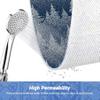 JOJUJK Plaid Snowflake Natural Loofah Sponge Back Exfoliating Scrubber Combo Set, Seep Cleansing Skin and Facial Loofah Pad,40x80cm/15.75x31.5inBlack and White view 3