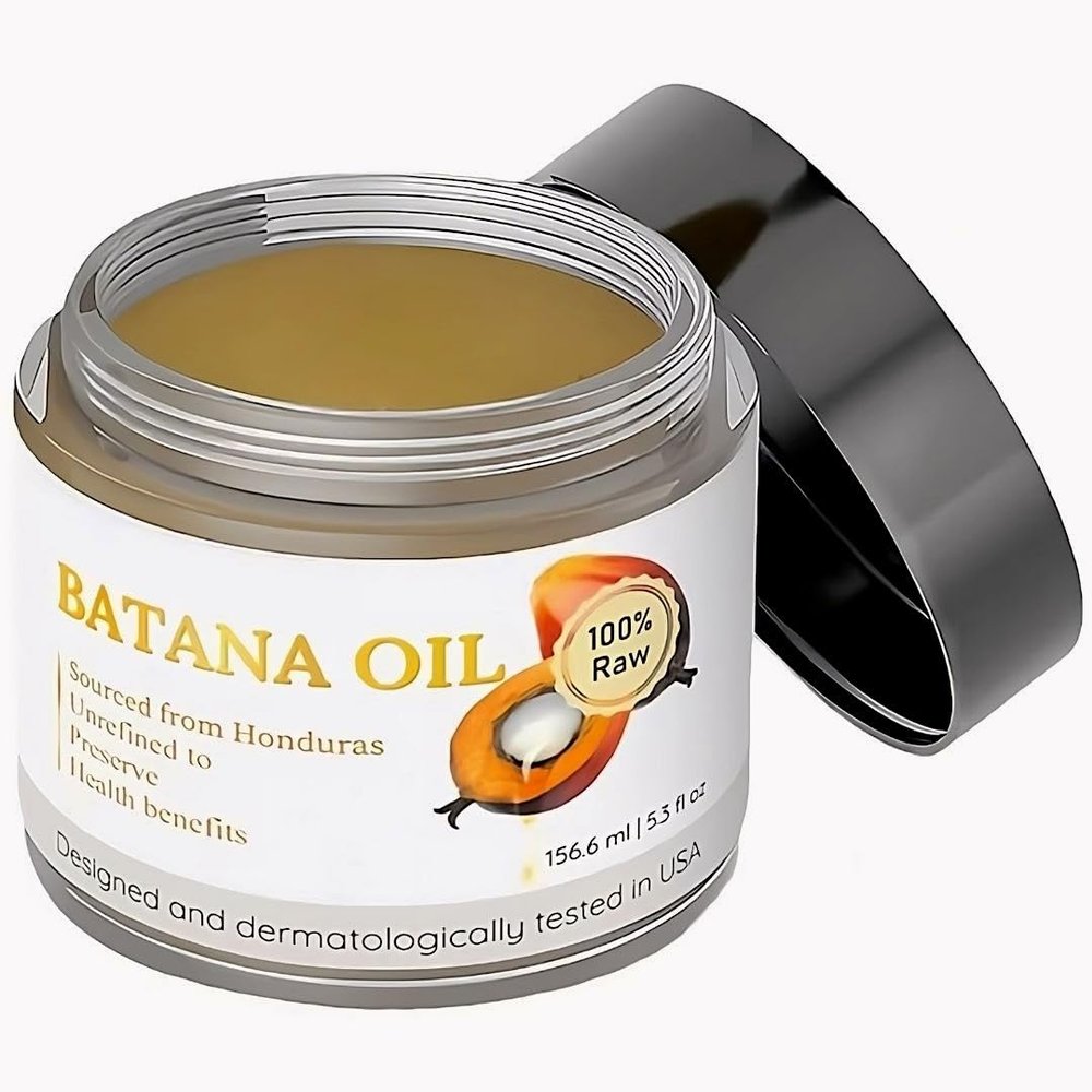 A R T 100% Raw & Organic Dr Sebi Batana Oil - Batana Oil for Hair Growth | Cold-Pressed & Pure Unrefined Batana Hair Mask for Women & Men | Enhances Hair Thickness, Prevents Loss, Repairs Split Ends