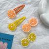 10PCS Yellow Double Lemon Hair Clip,Lemon Accessories for Women,Bangs Side Hairpins Hair Accessories Clips,Duckbill Hair Accessories view 4