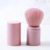 WEISUYUUS Retractable Kabuki-Makeup Brush,Travel Face Blush Brush,Portable Powder Brush with Cover for Bronzer,Buffing,Highlighter view 3