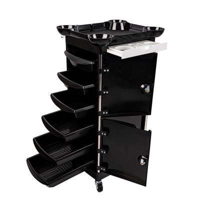 FOGVG Hair Beauty Salon Trolley Cart with Wheels & 6 Drawers,Rolling Salon Trolley Storage Cart, Lockable Rolling Wheel, Cabinet Organizer, Salon Cart Storage Furniture for Barber Beauty SPA,05