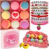 Bath Bombs for Kids with Surprise Inside, 9 Heart Imprint Kids Bath Bombs for Girls, Toddler Bath Bomb with Bracelets Inside, 3 4 5 6 7 8 Year Old Girl Birthday Gifts Christmas Stocking Stuffers view 1