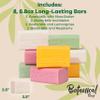 Australian Botanical Milk Soap Bars, 6.8 OZ French Triple Milled Soap for All Skin Types - Lemongrass, Melon, Raspberry, and Shea Butter, Pack of 8 - Packaging May Vary view 4