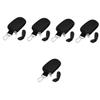 HAPINARY 5pcs Carrying Case Portable Handle Holds Bottles Sturdy Zippers for Travel and Home Organization Elegant Design Black Color view 1