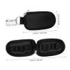 HAPINARY 5pcs Carrying Case Portable Handle Holds Bottles Sturdy Zippers for Travel and Home Organization Elegant Design Black Color view 3