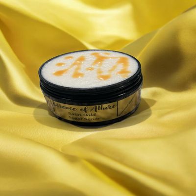 Elegant and Exfoliating Satin Gold Sugar Scrub