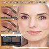 Waterproof Eyebrow Powder Kit-2 Colors Eye Brow Powder Tinted Palette Long Lasting Up to 16H,Dark Grey/Dark Brown Brow Filler Defined&Sculpt Natural Eyebrow Makeup Sparse Brow with Brow Brush&Razor-04 view 2