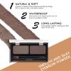 Waterproof Eyebrow Powder Kit-2 Colors Eye Brow Powder Tinted Palette Long Lasting Up to 16H,Dark Grey/Dark Brown Brow Filler Defined&Sculpt Natural Eyebrow Makeup Sparse Brow with Brow Brush&Razor-04 view 3