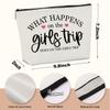 4 Pcs Girls Trip Gifts Weekend Gifts for Women Girls Trip Favors Makeup Bag Cosmetic Bag for Female Lady Girl Daughter Friend Coworker Niece Weekend Bag Vacation Christmas Birthday view 4