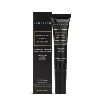 JSHealth Illuminating Peptide Eye Serum - Under Eye Brightener Serum with Peptides, Caffeine & Niacinamide - For Dark Circles, Bags & Wrinkles