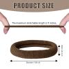 100 Pcs Brown Hair Ties, Headbands for Women Girls Kids, No Damage Seamless Hair Ties for Thick Hair, Rubber Bands for Hair, Soft Ponytail Holders Elastic Hair Ties, 5 Colors Included view 4