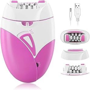 Epilator, Facial Epilator for Women, Cordless Facial Hair Removal Body Hair Removal, Smooth Glide Epilator Lady Facial Hair Removal Device for Bikini Trimmer for Arm, Leg, Underarm