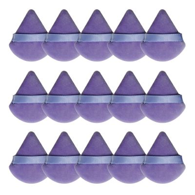 4/6/15Pcs Triangles Powder Puff Cosmetic Powder Puff Washable Sponge Powder Sponge Makeup Sponge For Face