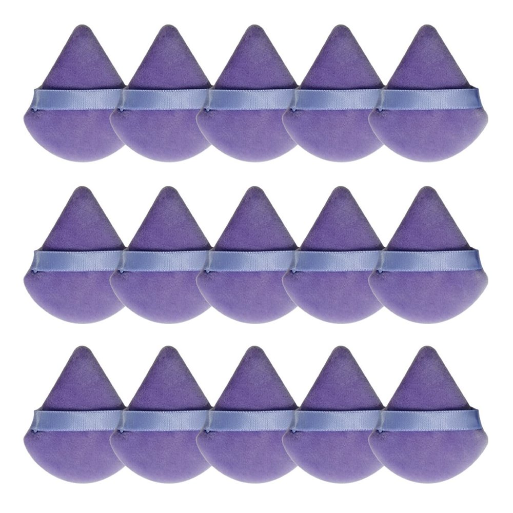 4/6/15Pcs Triangles Powder Puff Cosmetic Powder Puff Washable Sponge Powder Sponge Makeup Sponge For Face