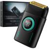 VGR 377 Foil Shaver for Men, Electric Razor for Shaving Face with Double Foil, 21-Speed 9000 RPM Motor Bald Shavers LED Display Titanium Foils, Barber Supplies (Black), Men's Gifts view 1