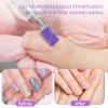 120Pcs Nail Drill Bits Sanding Bands with Nail Drill Bits, Professional Sand Band 180# Fine Grit Nail File Sanding Bands for Acrylic Nails Manicures and Pedicure view 3