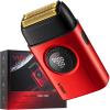 VGR 378 Electric Shavers for Men, Triple Floating Blade Foil Shaver Cordless Men's Electric Razor, 9000 RPM Motor Bald Shavers Titanium Foils with LED Display, Barber Supplies (Red) view 1