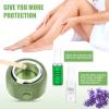 TIKESI Waxing Kit - Wax Warmer for Hair Removal, Hard Wax Kit with 14oz 5 Bags Hard Wax Beans for Full Body, Legs, Face, Eyebrows, Bikini, Brazilian Waxing Kit for Women Men view 3