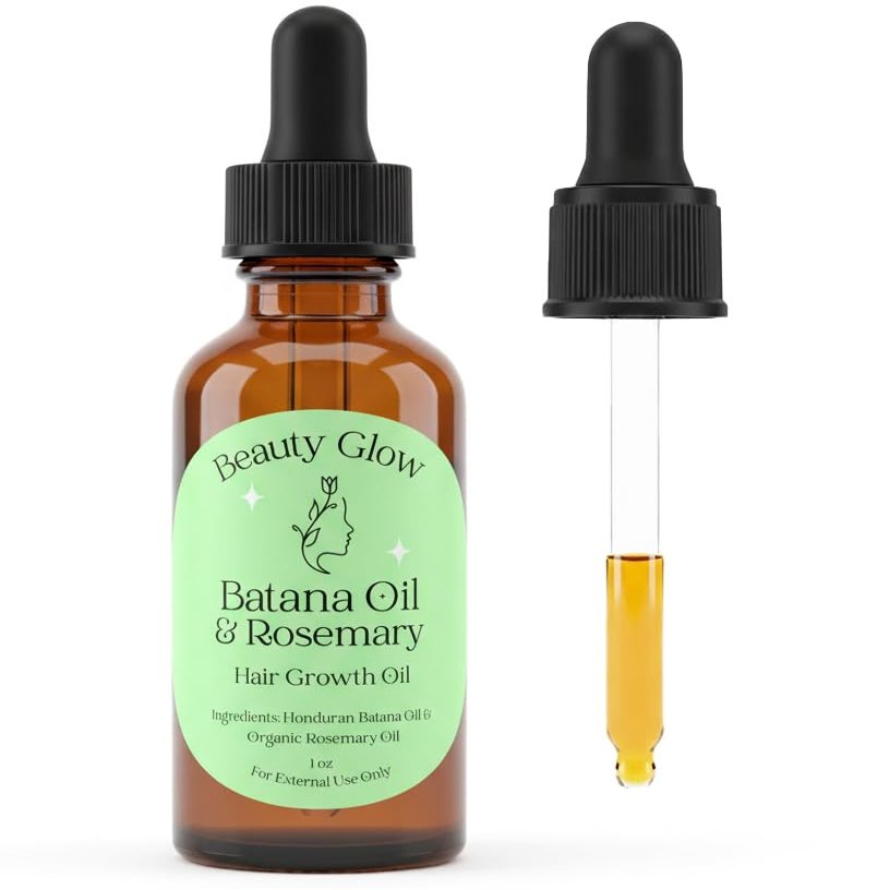 Beauty Glow Batana Oil Dr. Sebi & Dr. Truth Approved Organic Rosemary Oil from Honduras Moisturizing for Dry Damaged Hair Noruishes Hydrates Ancient Miracle Hair Moisturizer for Men & Women USA Made