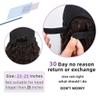 12inch Wig Hat Synthetic Wigs Short Straight with Black Hat for Woman Hair Extensions with Adjustable Hat Wig (Light brown) view 3