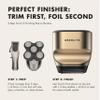 Aberlite Touch 2 Foil Head Shaver for Bald Men - Finishing Foil Shaver for Bald Head & Face, 0.05mm Ultra-Thin Foils for Razor-Smooth Results, Ergonomic Multi-Grip, Waterproof, USB-C Charging (Gold) view 4