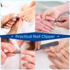 0.6 Wide Opening Nail Clipper For Thick Nails, Heavy Duty Sharp Stainless Steel Toenail Cutter With File, Large Trimmer With Tin Box For Men Women view 3