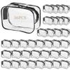 36Pcs Clear Cosmetic Bags, Travel Zippered Toiletry Pouches, Portable Pvc Waterproof Makeup Cases, Transparent Organizer For Vacation And Bathroom view 2