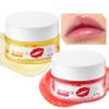 Strawberry and Orange Flavour Lip Scrubs Set,2 Pack Hydrating Lip Scrubber Exfoliator,Lip Moisturizer Care Product for Chapped Dry Dark Lips view 1