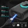 VGR 378 Electric Shavers for Men, Triple Floating Blade Foil Shaver Cordless Men's Electric Razor, 9000 RPM Motor Bald Shavers Titanium Foils with LED Display, Barber Supplies (Black) view 4