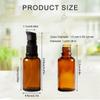 2PCS 100ML/3.4 oz Amber Glass Emulsion Pump Bottle Refillable Press Bottles with Cap Cream Lotion Foundation Container Dispenser Storage Bottle Travel Daily Life Accessories view 2