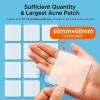 TKTK Large Pimple Patches, 60 mm XL Acne Patches, Big Hydrocolloid Bandages for Body, Face, Forehead, Chin, Neck Zit Breakouts, Hydrocolloid Patch (Square, Strip, Dot 5 Sizes 62 Count) view 2
