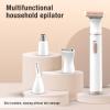 4 In1 Electric Epilator, Minimalist Beauty Design, Skin Protecting 3D Floating Net, 4in1 Trimmer for Men Women, Full Body Wash Design, Portable Trimmer for Travel, Suitable for view 3