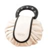 15'' Inch Large Women's Cosmetic Bag Pull-Out Travel Cosmetic Organizer (Large, Beige) view 1