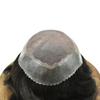 Hair Wonders Hair Toupee For Men Real Human Hair Piece Men Natural Hairline Mens Toupee Fine Mono Mens Hair System Toupee Men Hairpiece Hair Prosthesis 8X10#1B Off Black 120% Density view 3